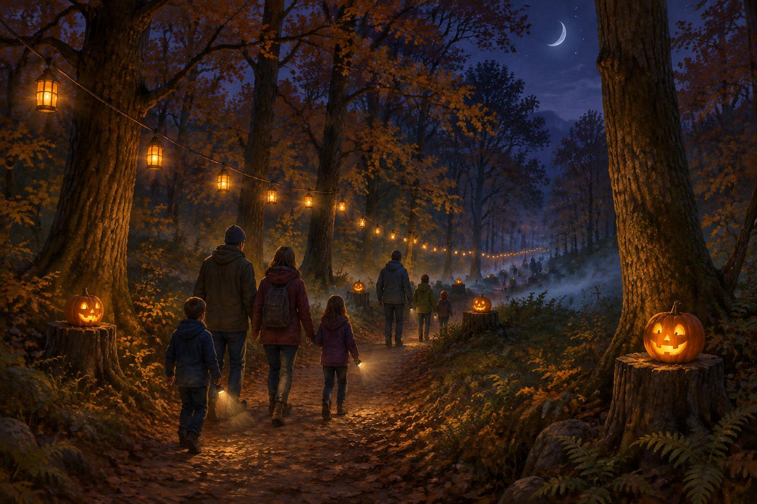 Illustrated scene for Halloween in the Reeks (Banshee Reeks)